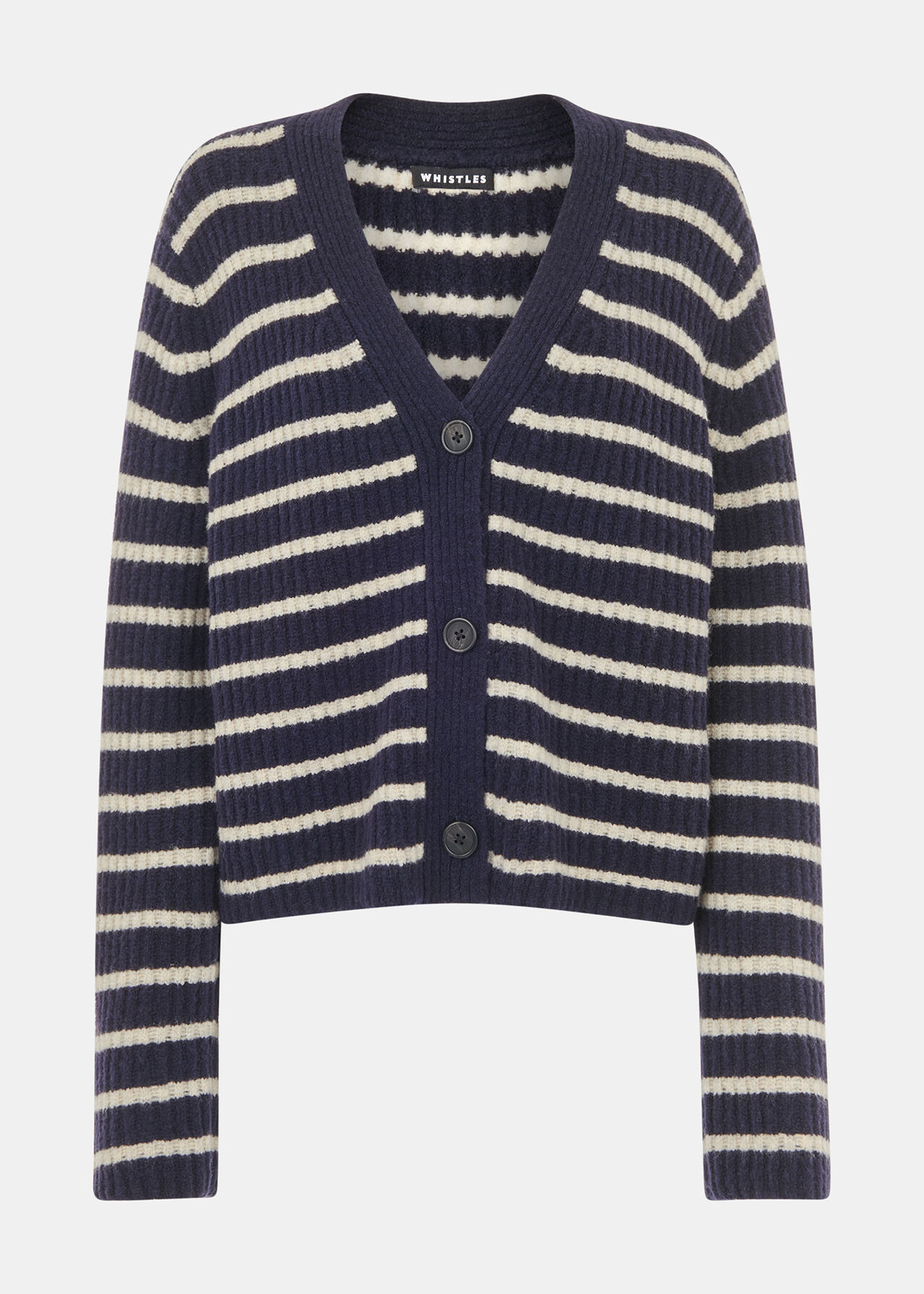 Wool Mix Stripe Cardigan