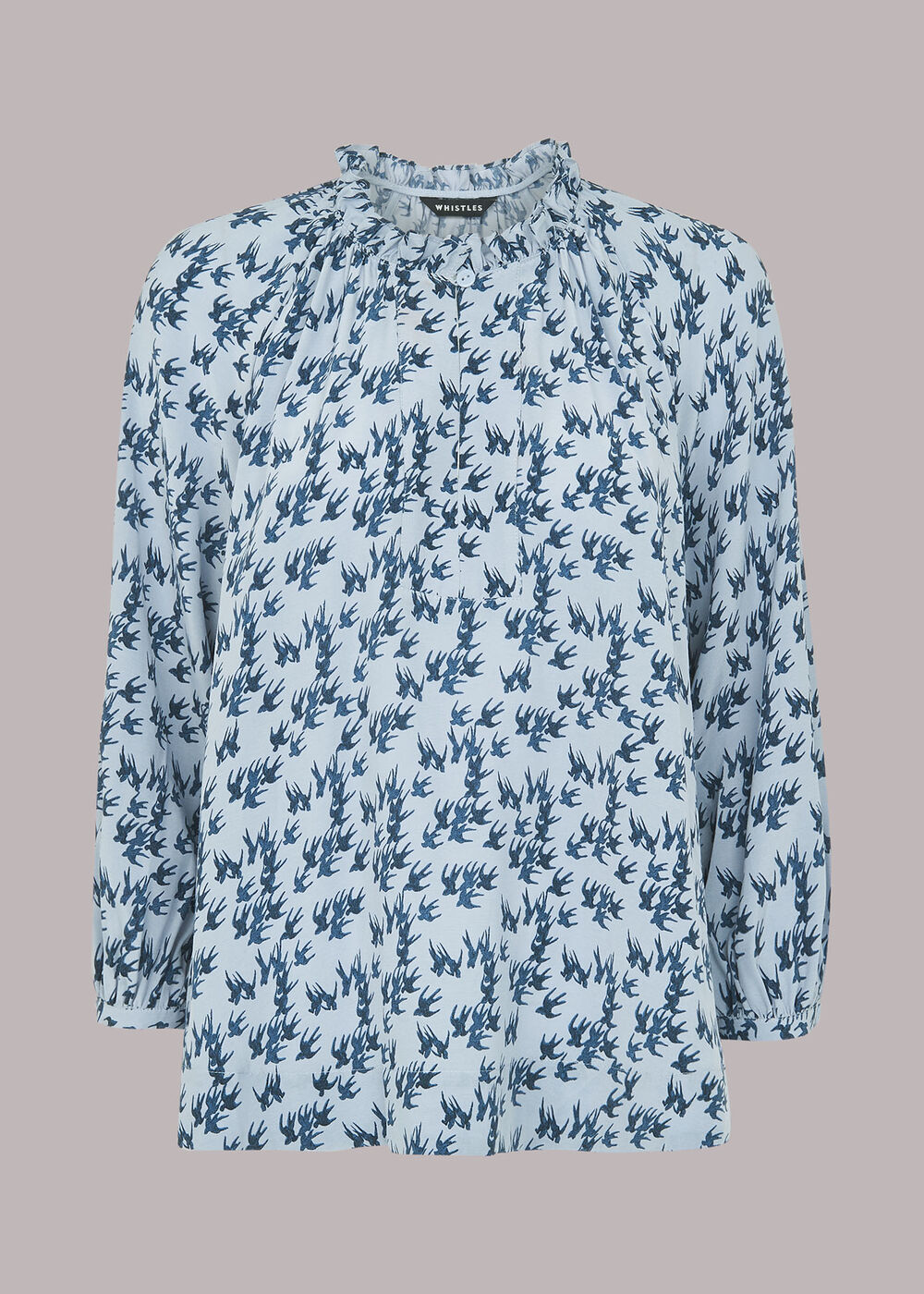 Beatrix Swallows Print Blouse