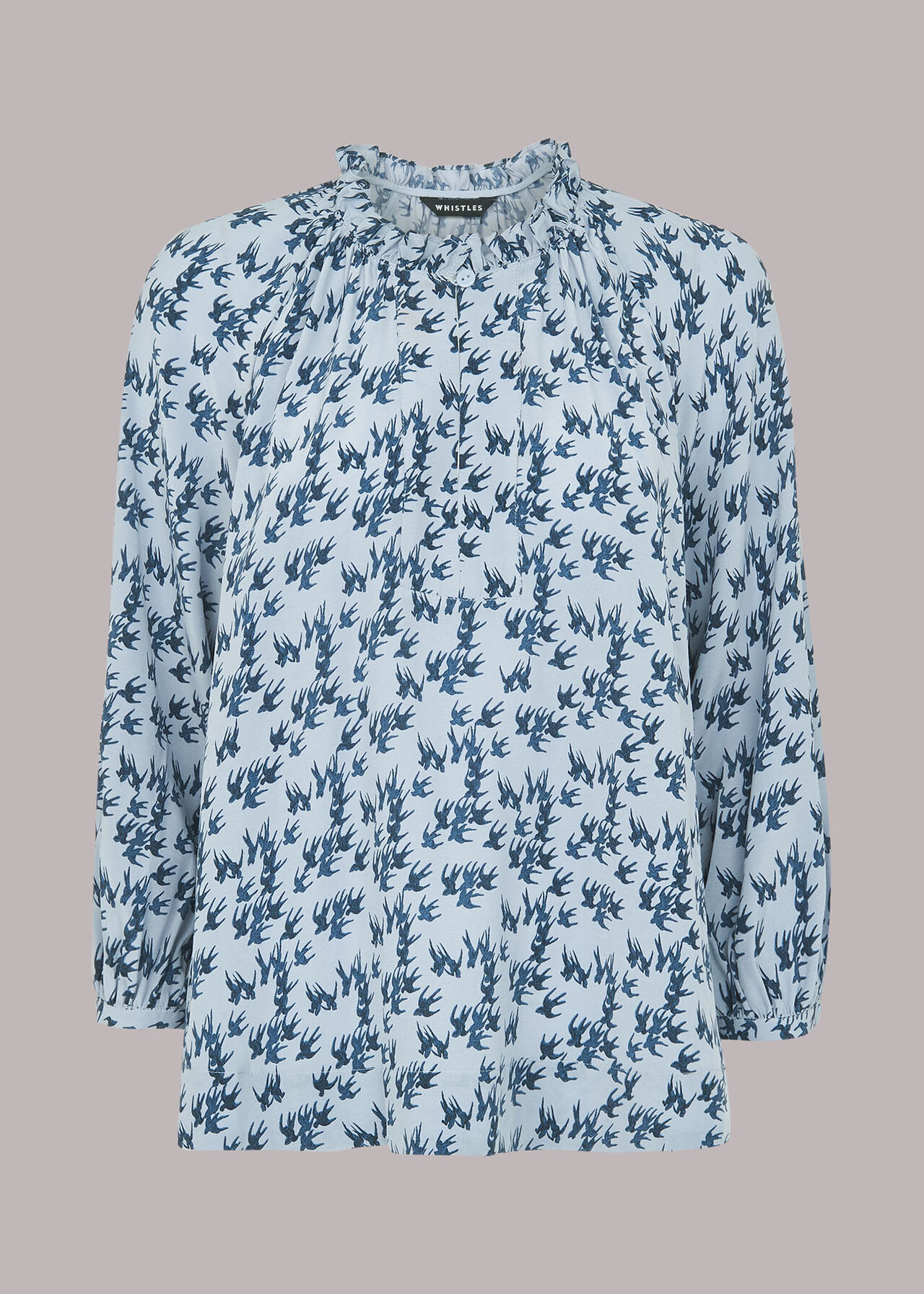 Beatrix Swallows Print Blouse