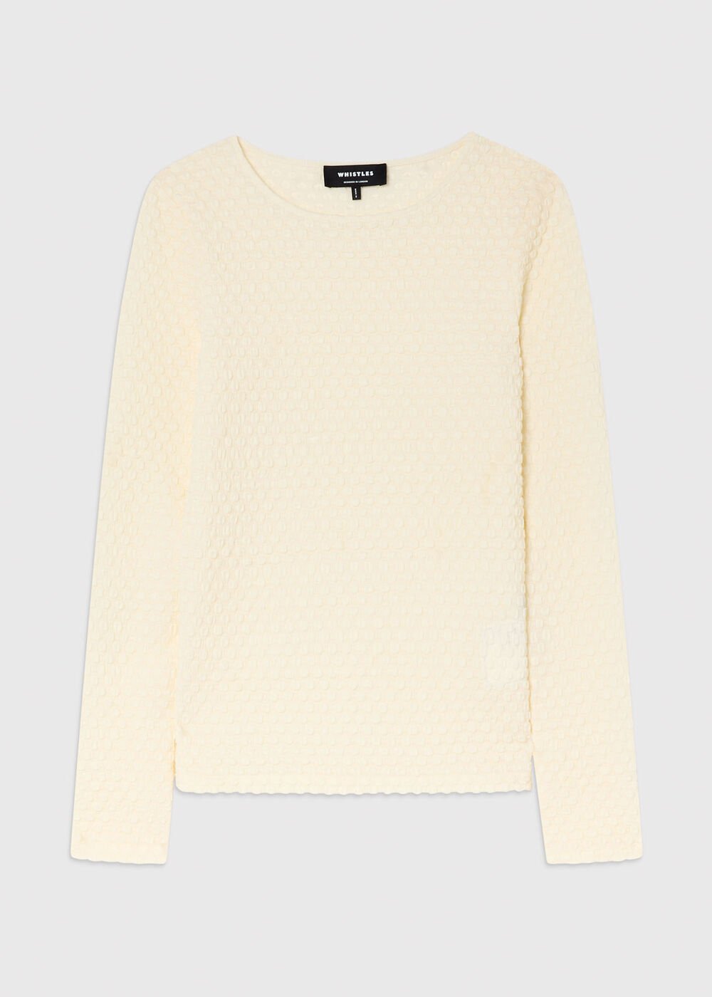 Textured Circle Jersey Top