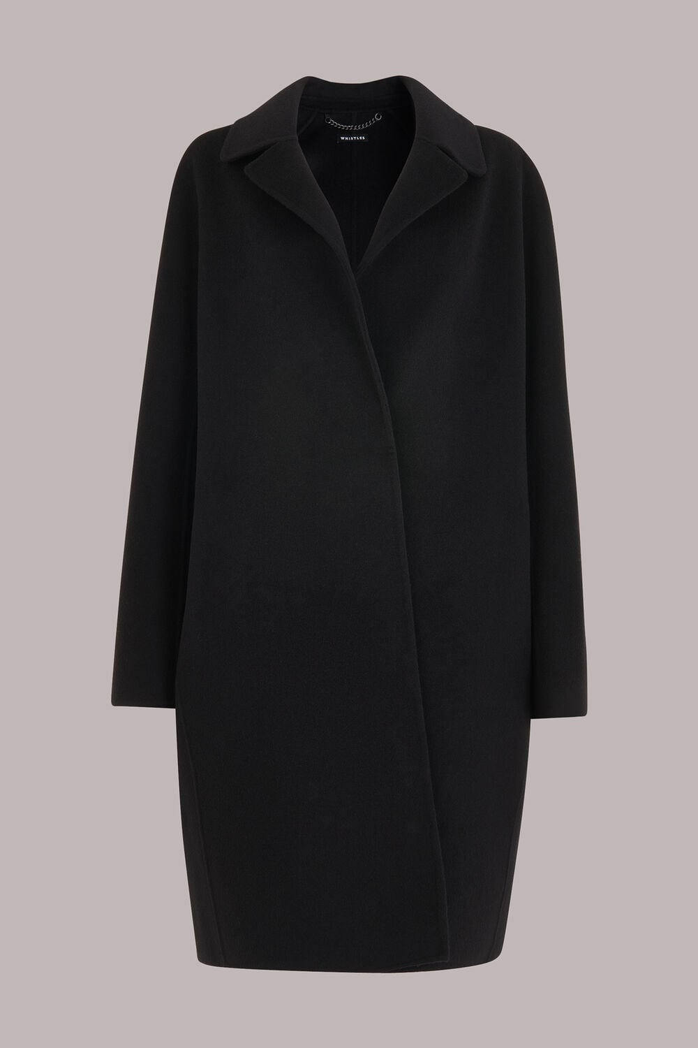 Black Julia Double Faced Coat
