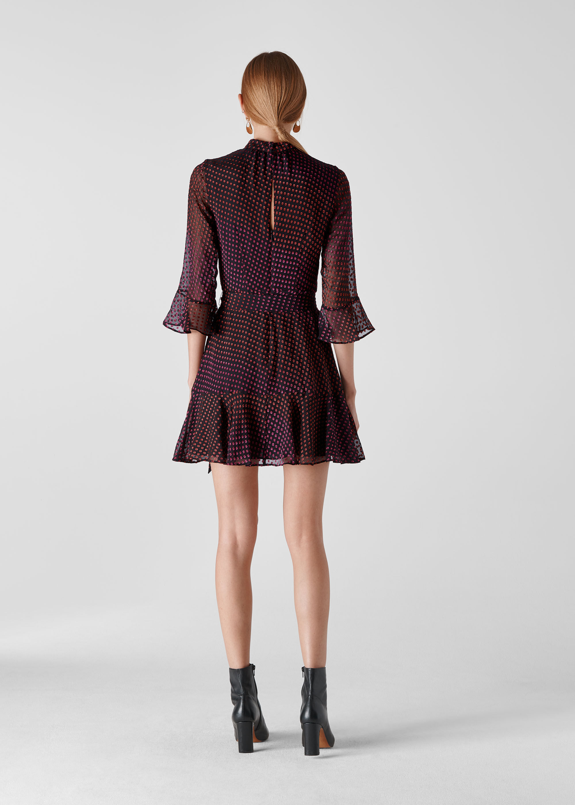 Gianna ombre dobby dress