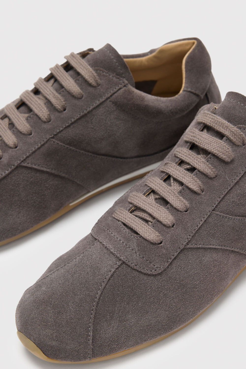 Grey Suede Unlined Sneaker