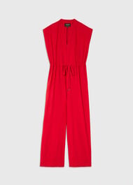 Sleeveless Drawstring Jumpsuit