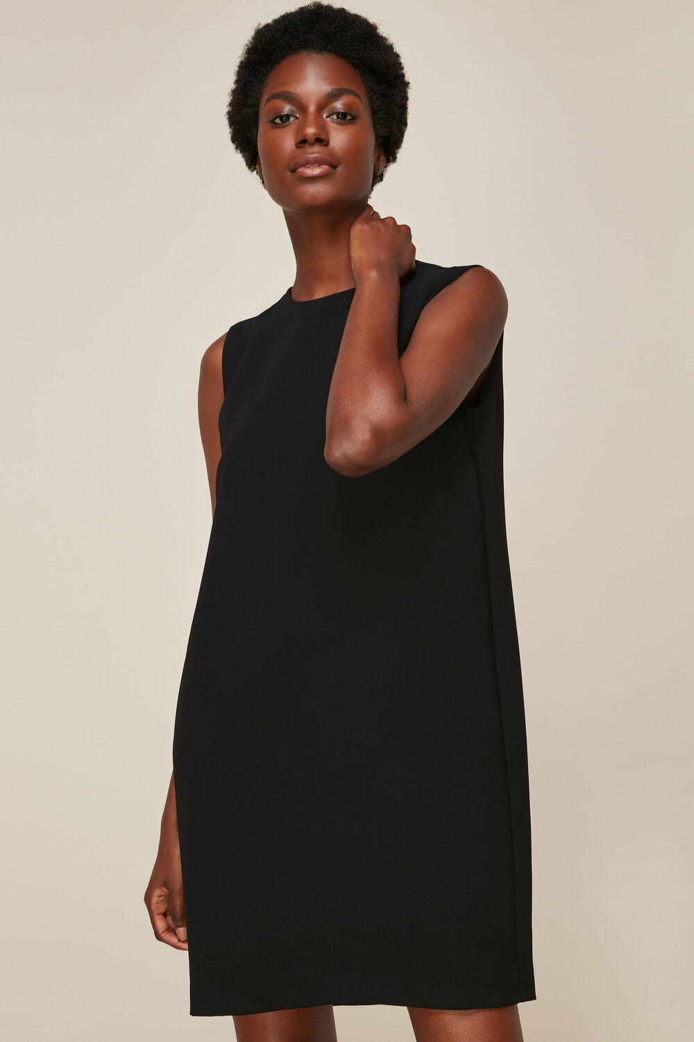 Cocoon Crepe Dress