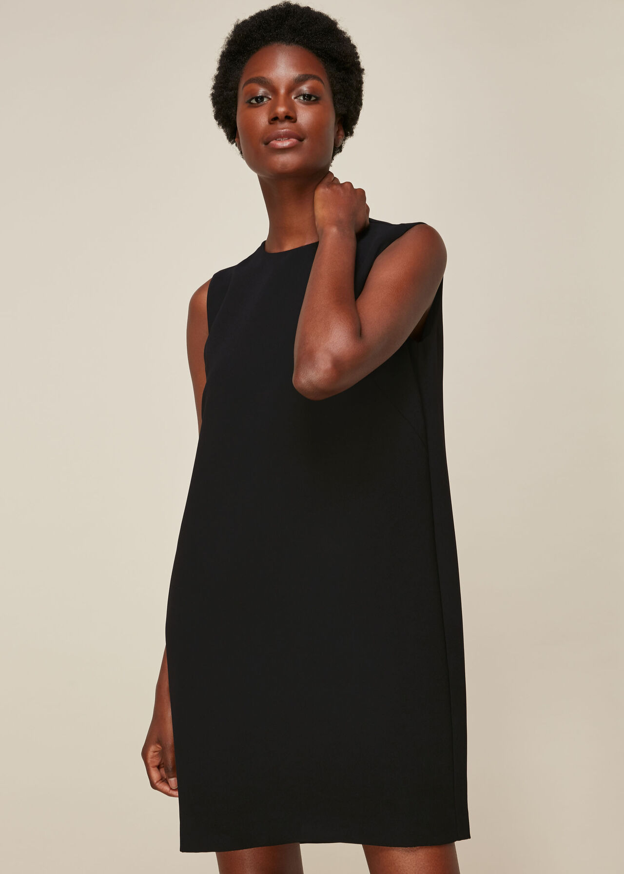 Black Crepe Dress | WHISTLES