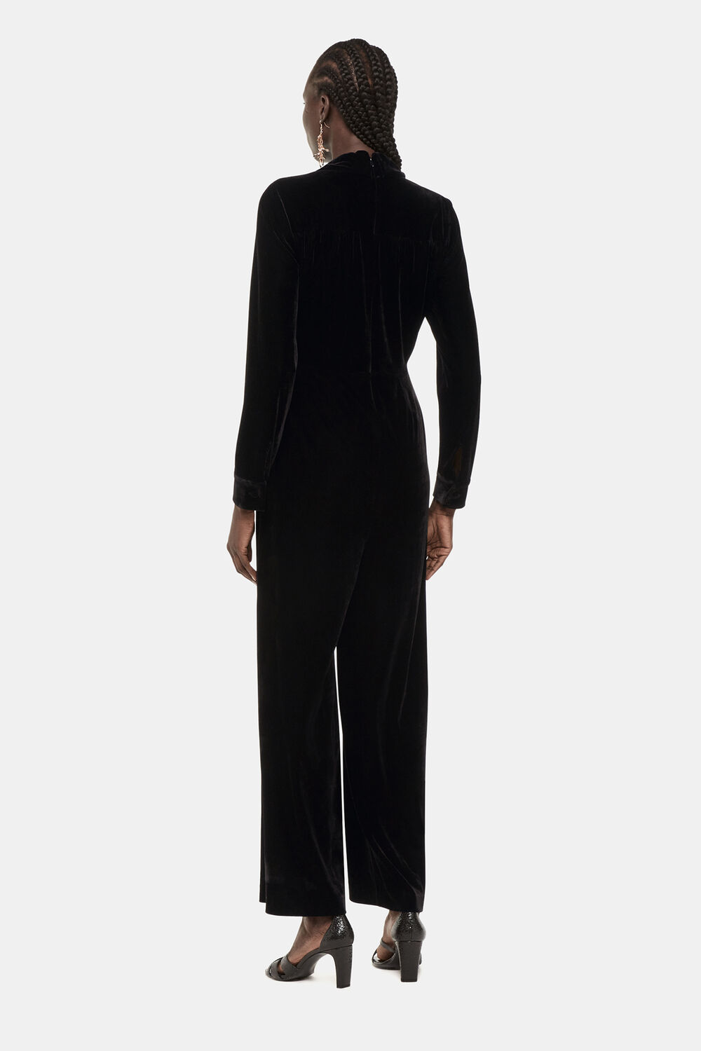 Wrap Velvet Jumpsuit