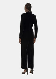 Wrap Velvet Jumpsuit