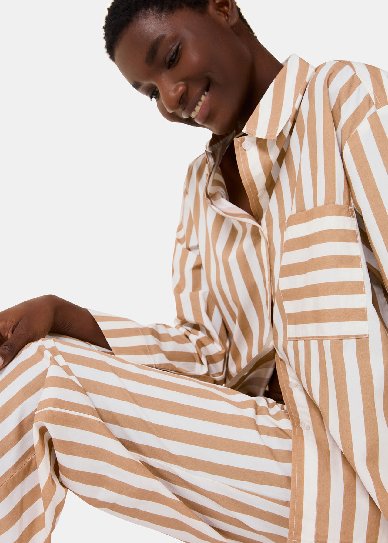 Cotton Stripe Pyjama Bottom