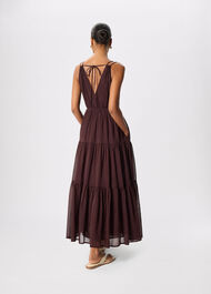 Cotton Maxi V Neck Sundress