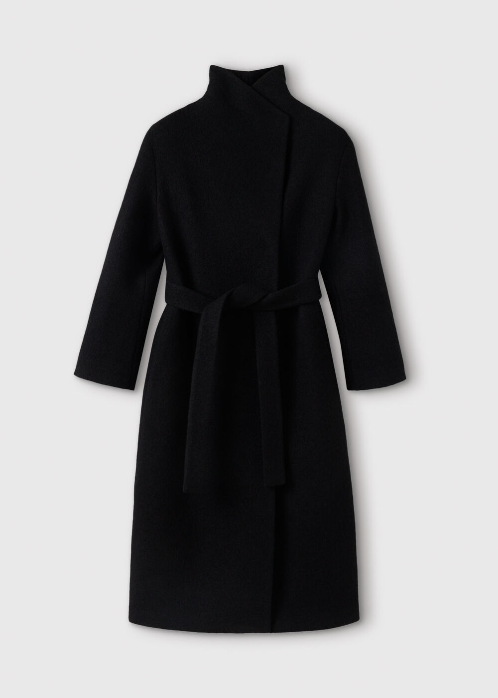 Petite Morgana Wool Funnel Wrap Coat
