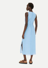 Textured Cut Out Midi Dress
