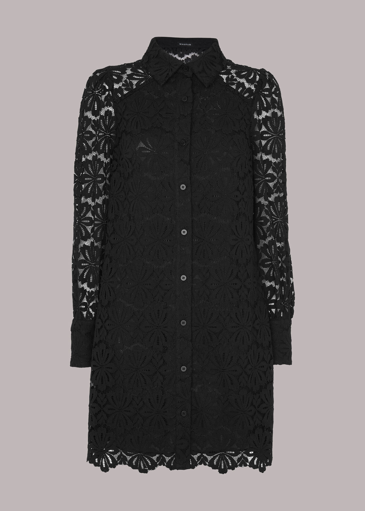 Lace Shirt Dress