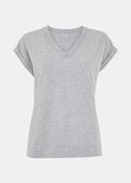 Willa V-Neck Cap Sleeve Tee