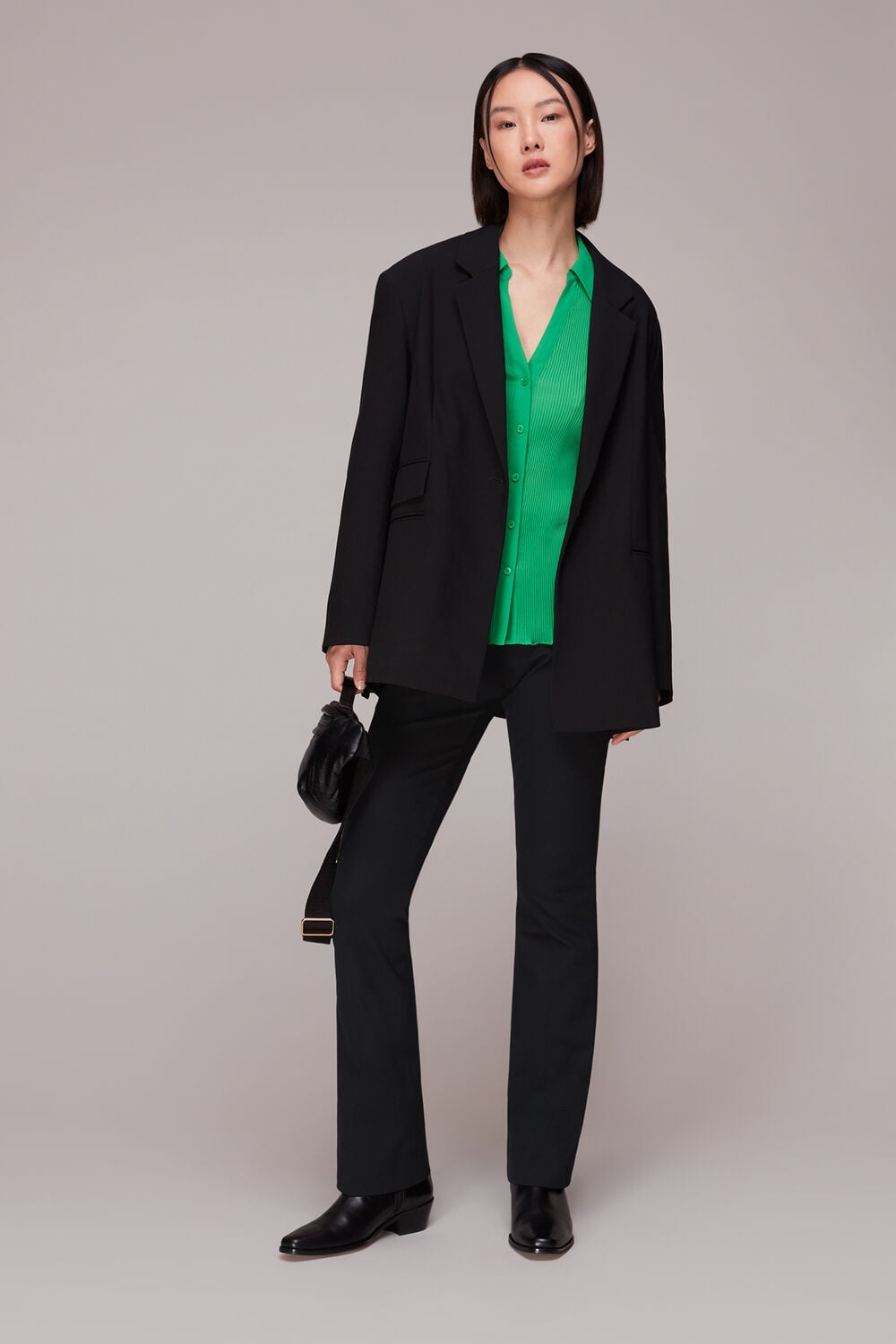 Black Lucy Kick Flare Trouser