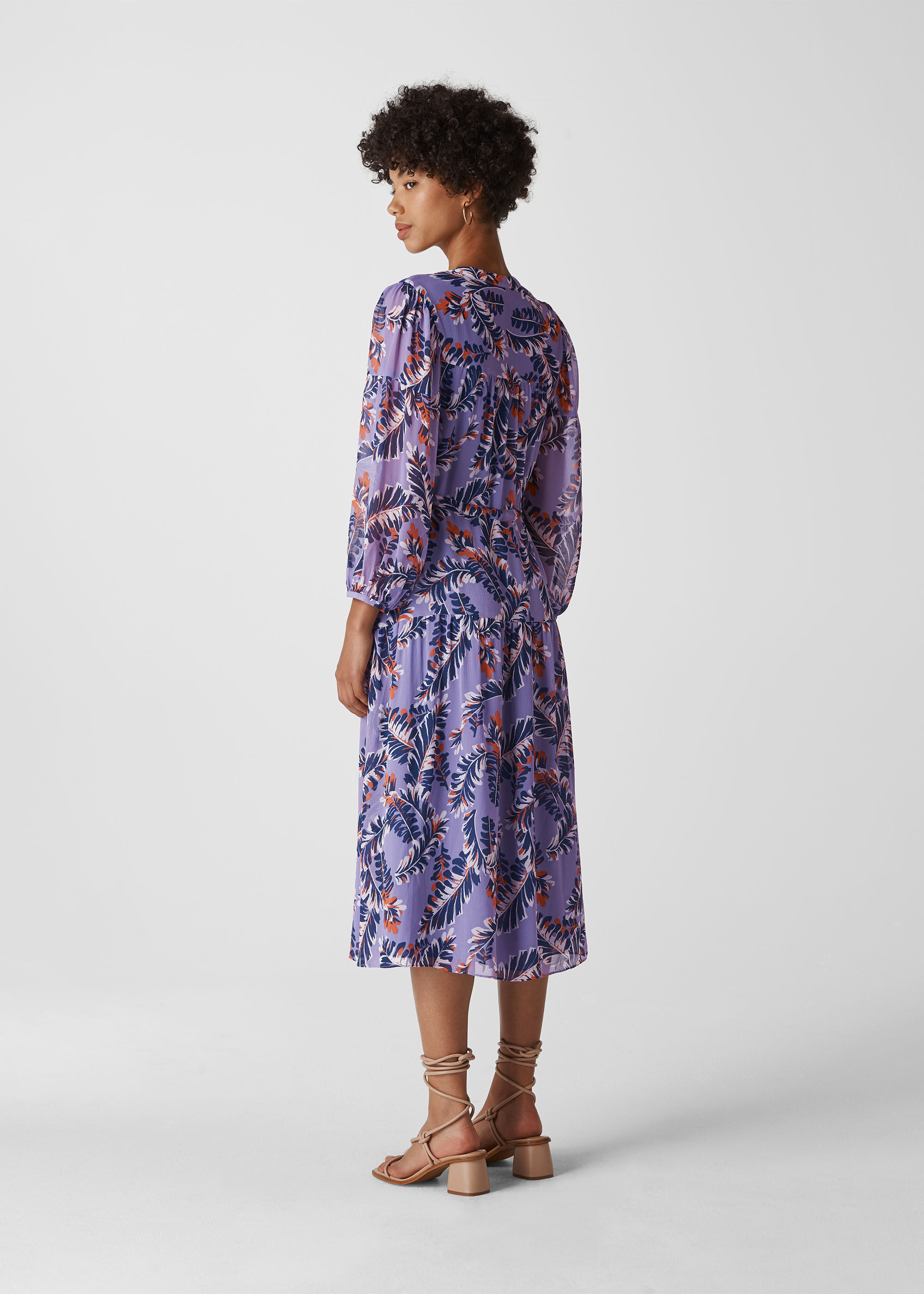 Whistles josephine print wrap outlet dress
