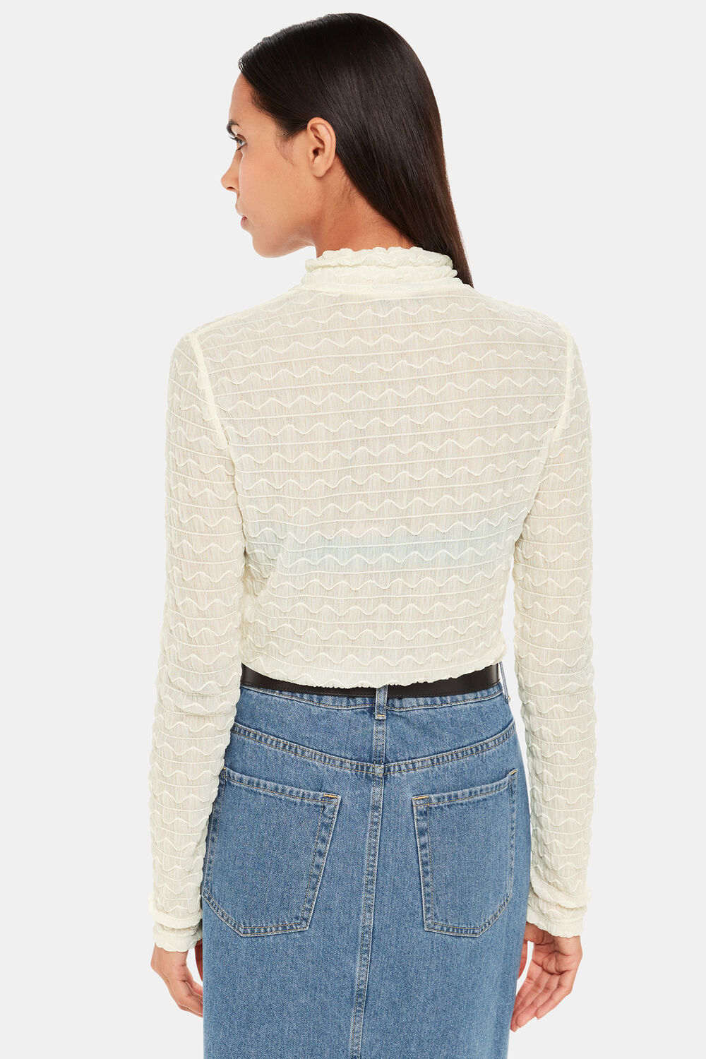 Texture Ruched Top