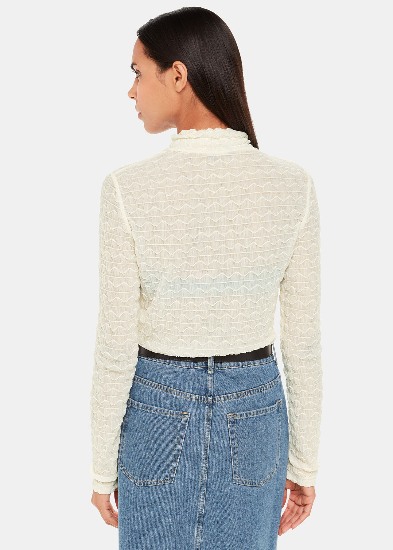 Texture Ruched Top