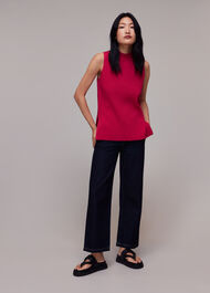 High Neck Rib Tunic