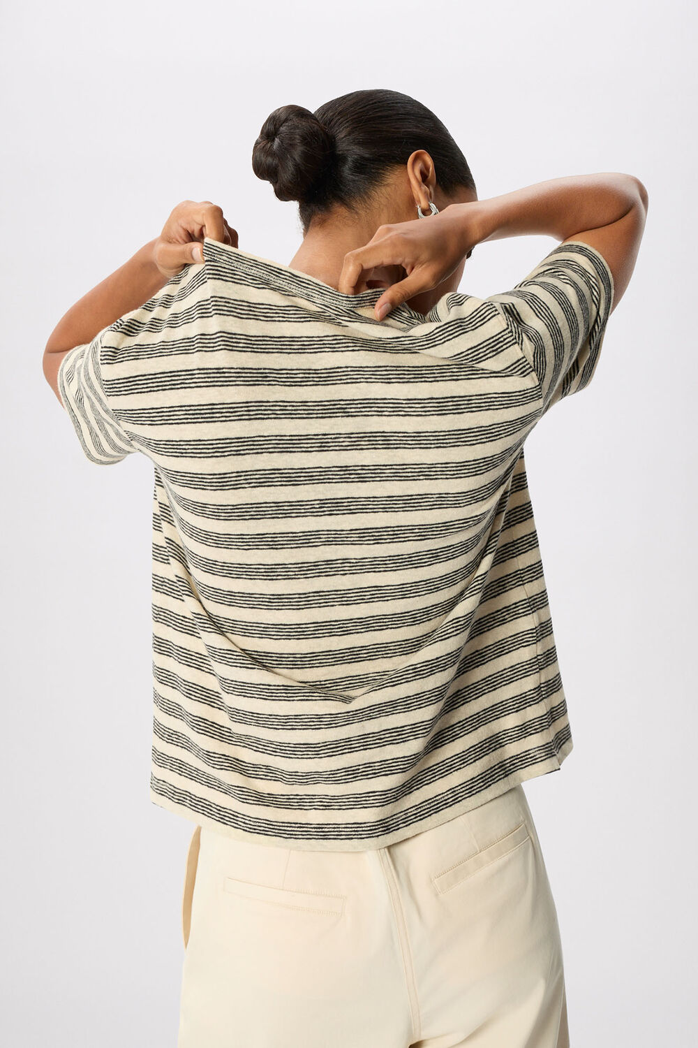 Stripe Linen T-Shirt
