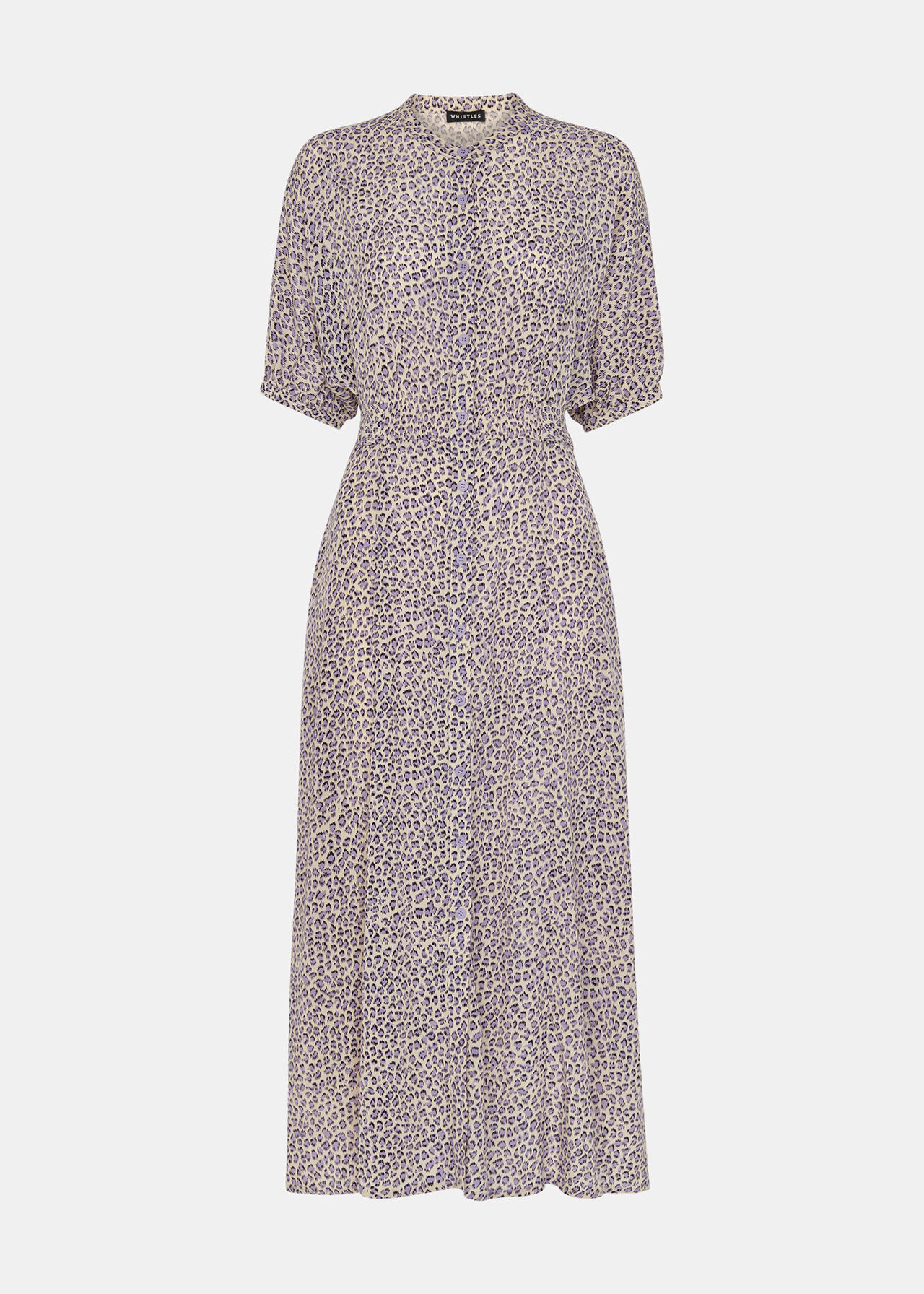 Petite Dashed Leopard Midi Dress