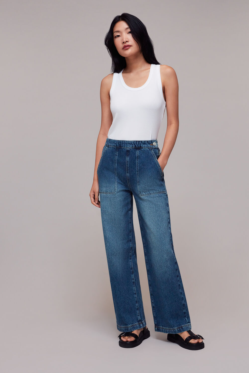 Authentic Side Zip Jean