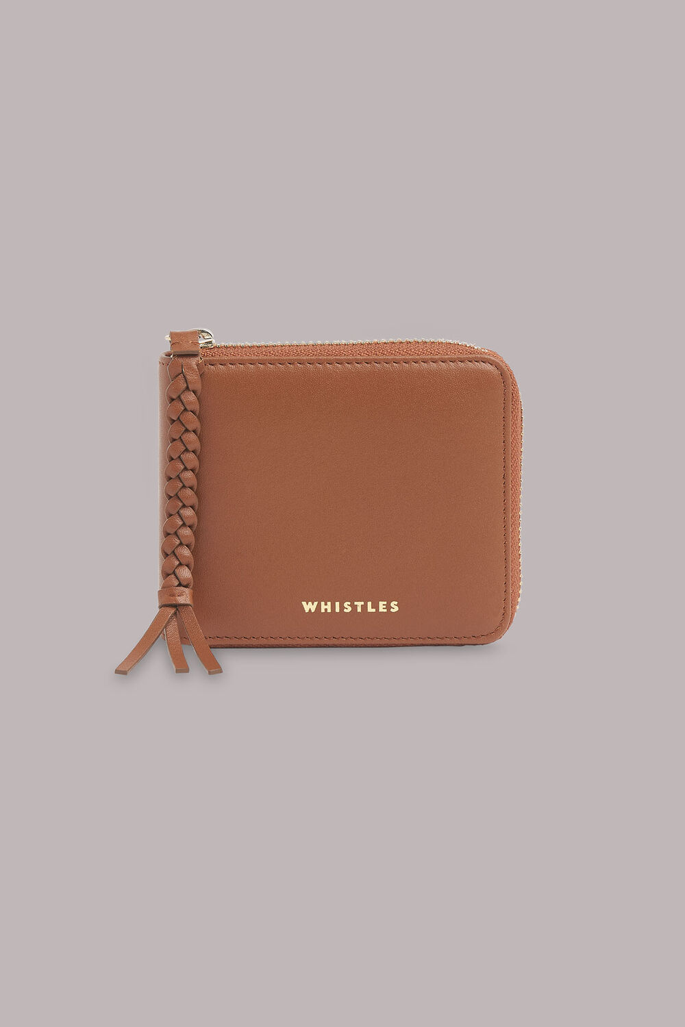 Sydney Plaited Zip Pull Purse