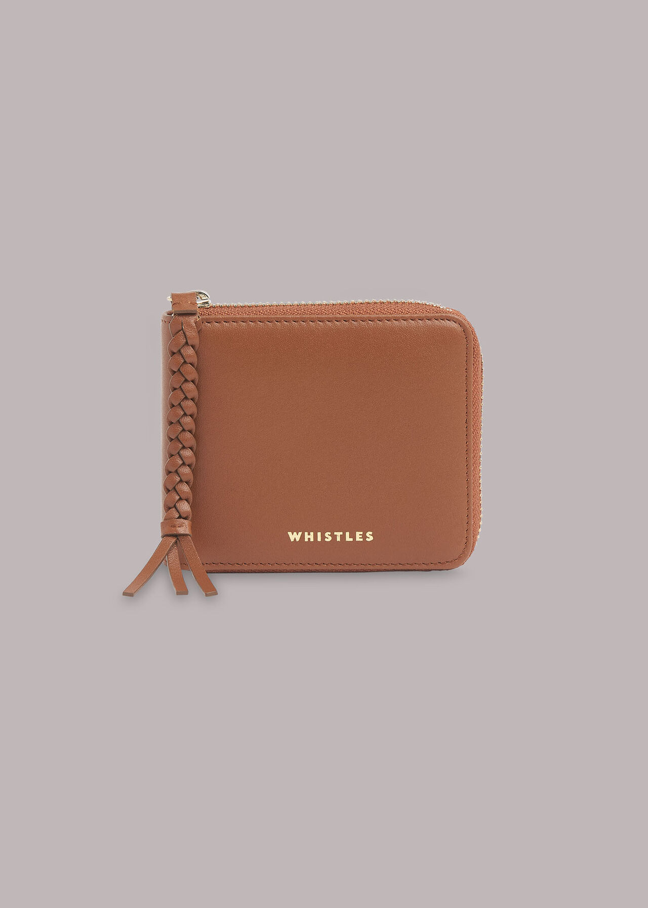 Sydney Plaited Zip Pull Purse