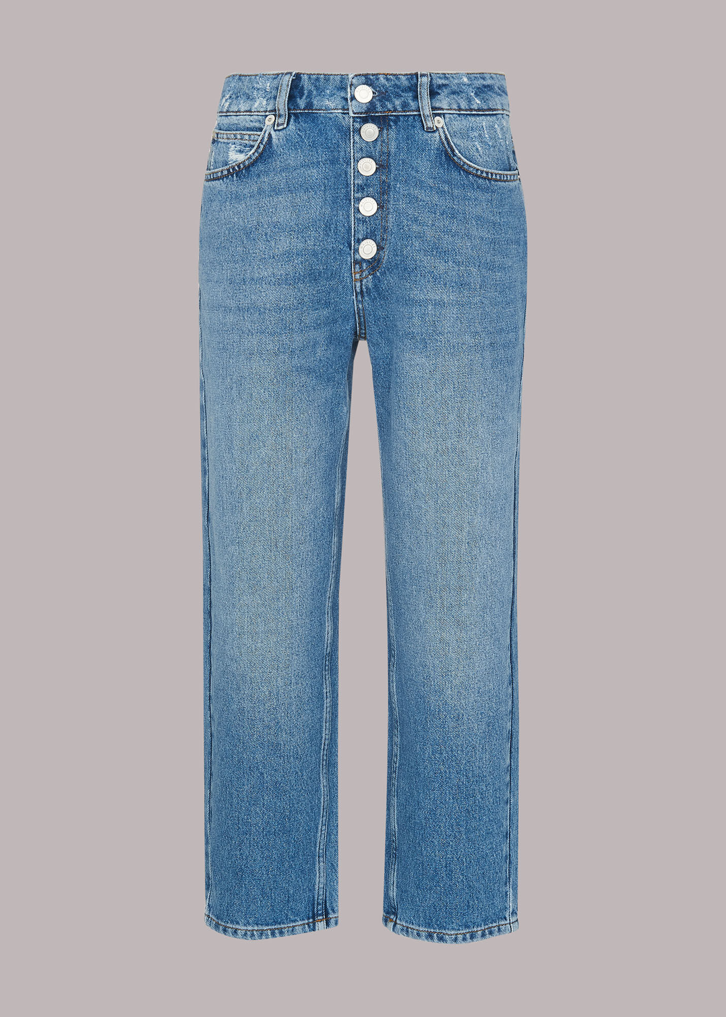 Button denim sales