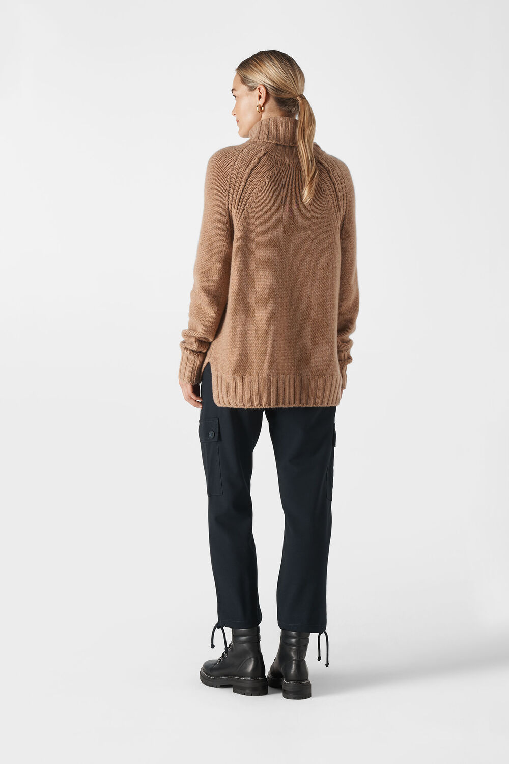 Chunky Cashmere Knit Camel