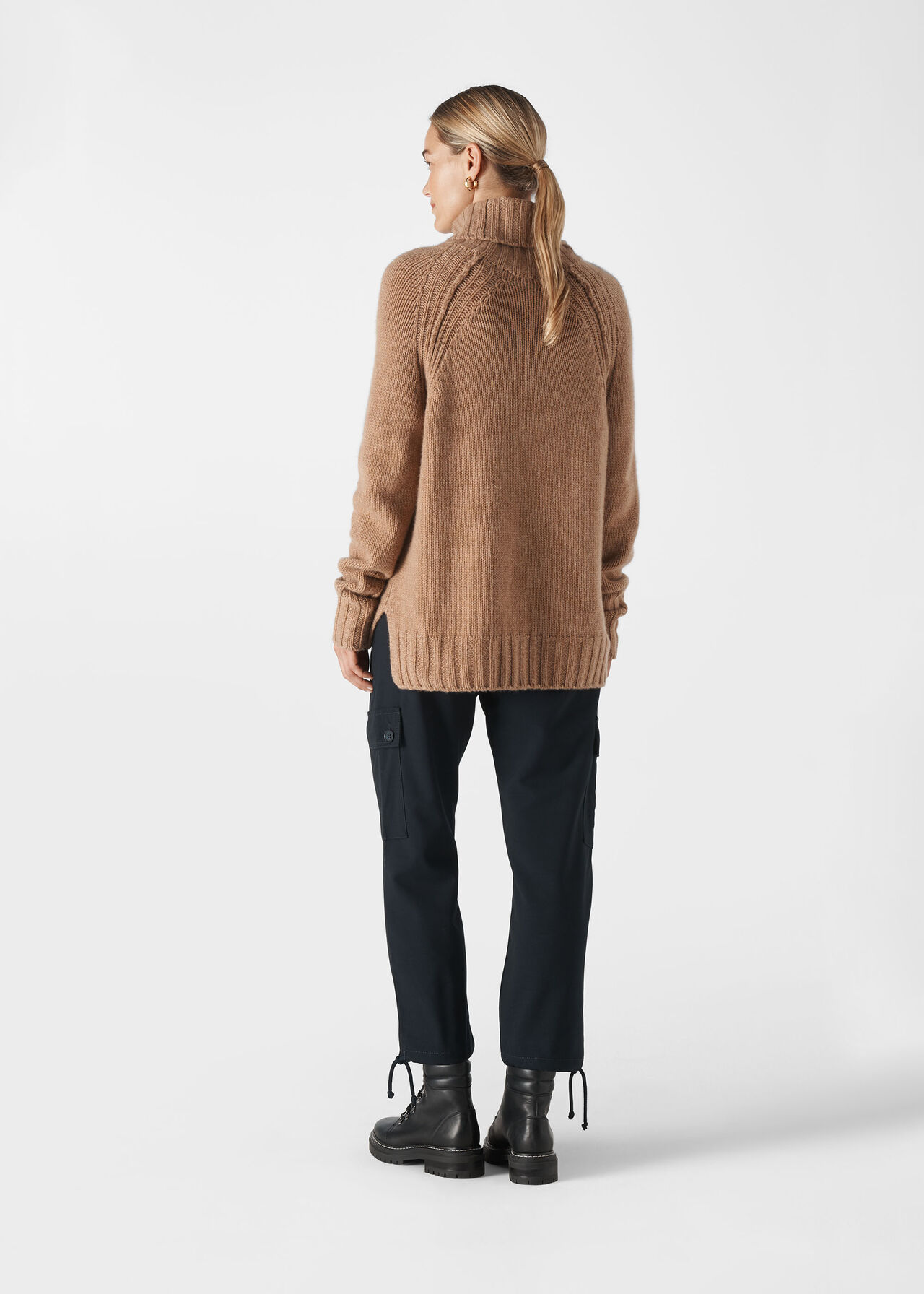 Chunky Cashmere Knit Camel