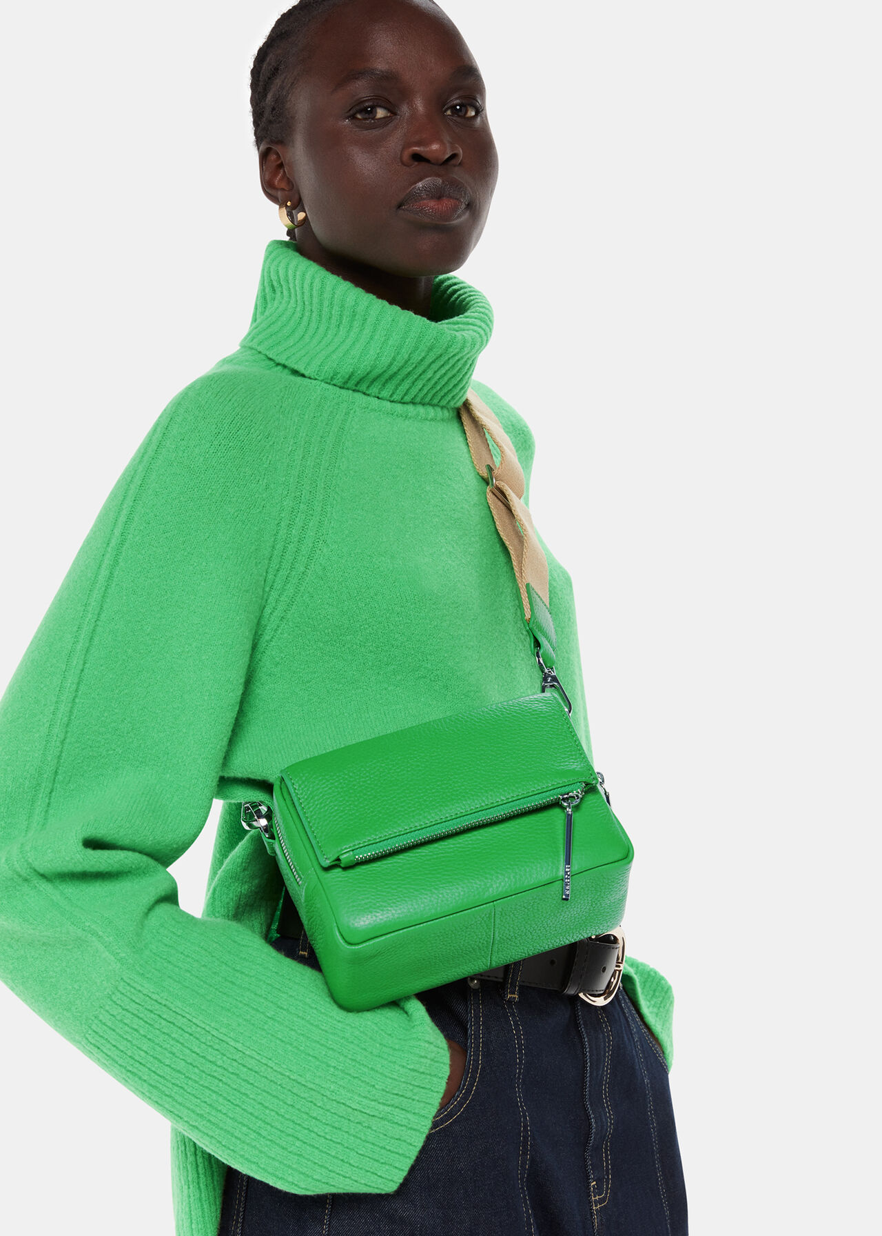 Green/Multi Bibi Crossbody Bag WHISTLES