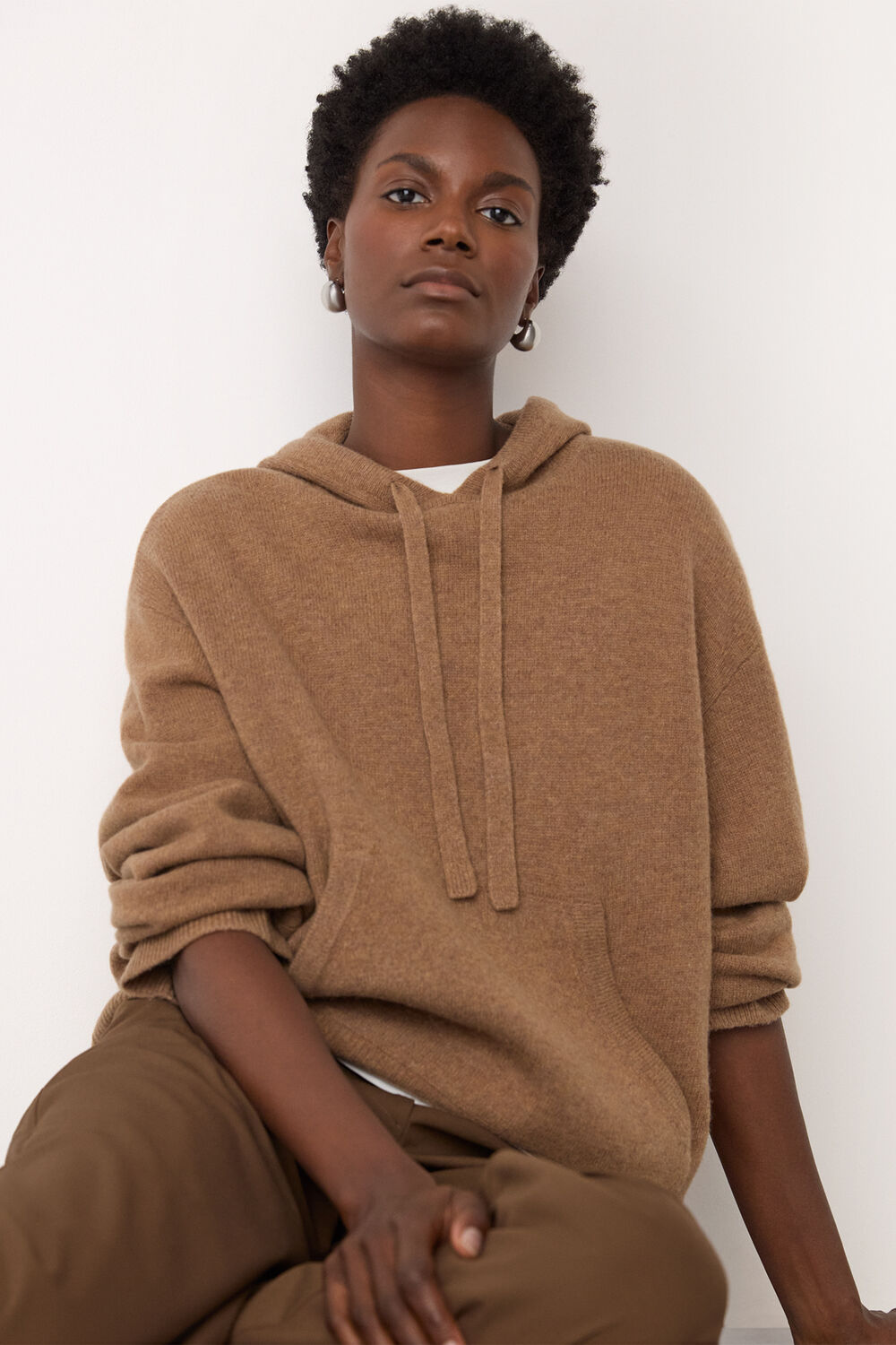 Wool Knitted Hoodie