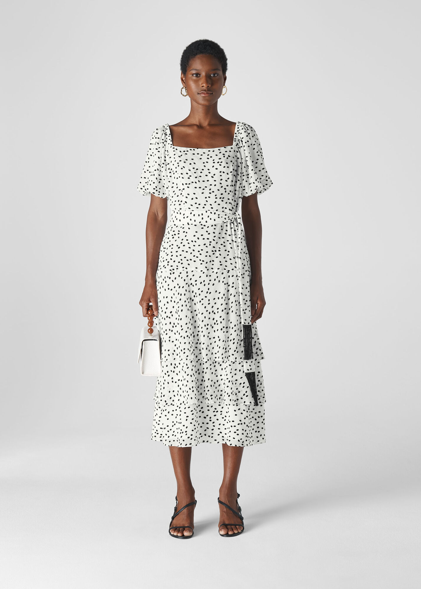 Black And White Viola Dress WHISTLES