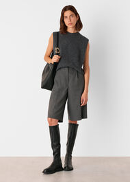 Wool Fleck Sleeveless Tank
