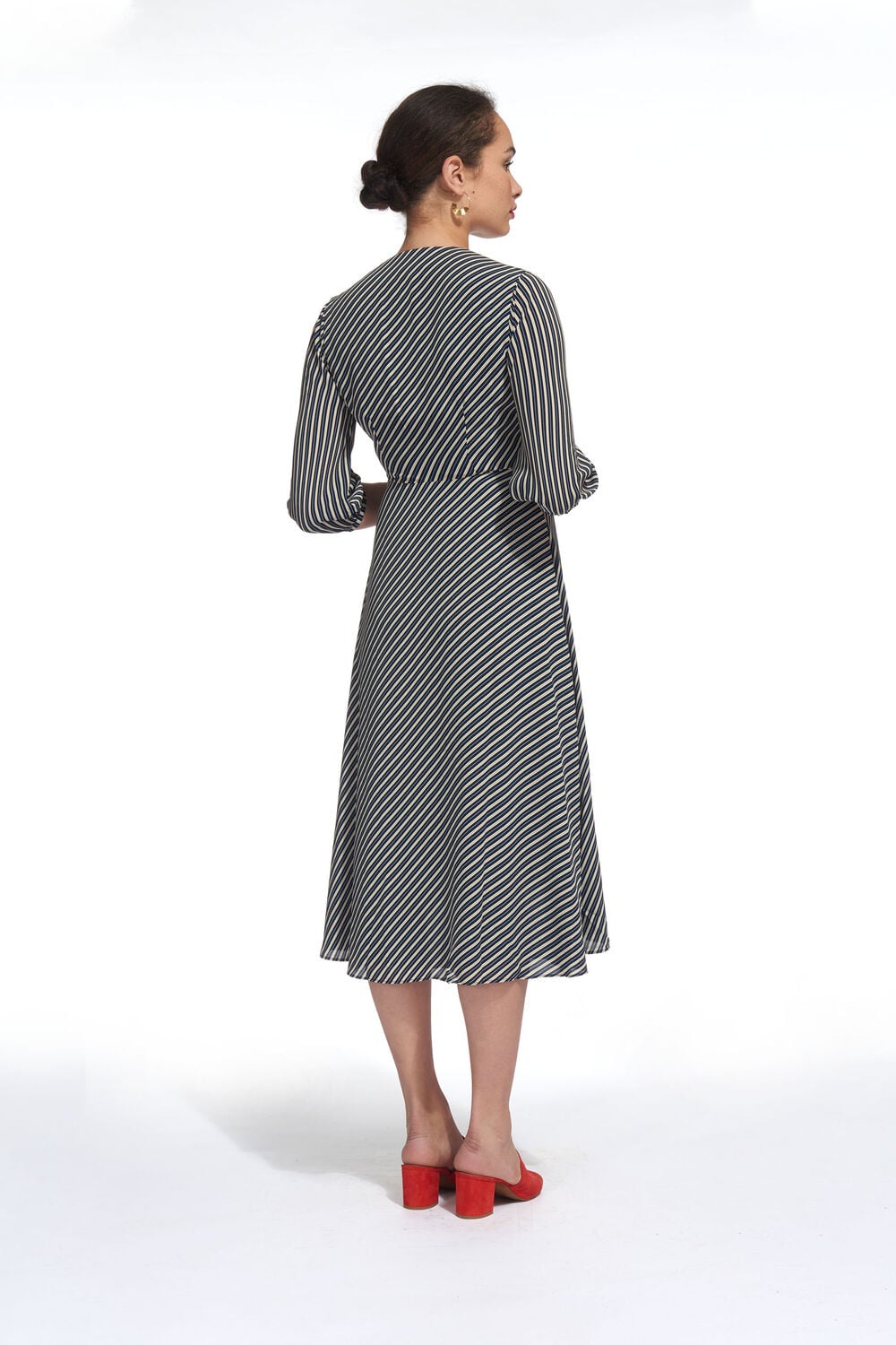 Stripe Callie Wrap Dress Multicolour