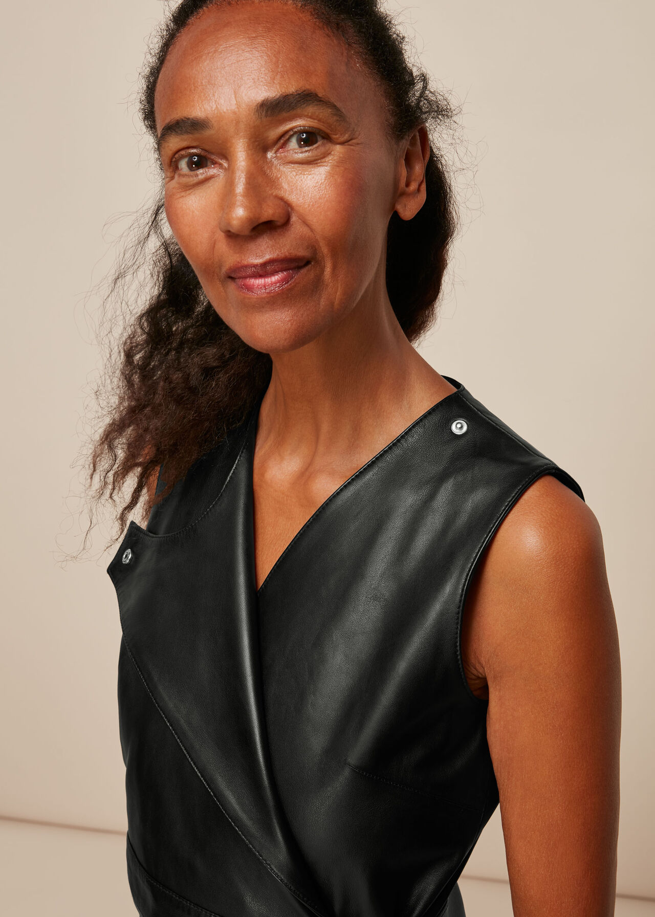 Leather Shift Dress