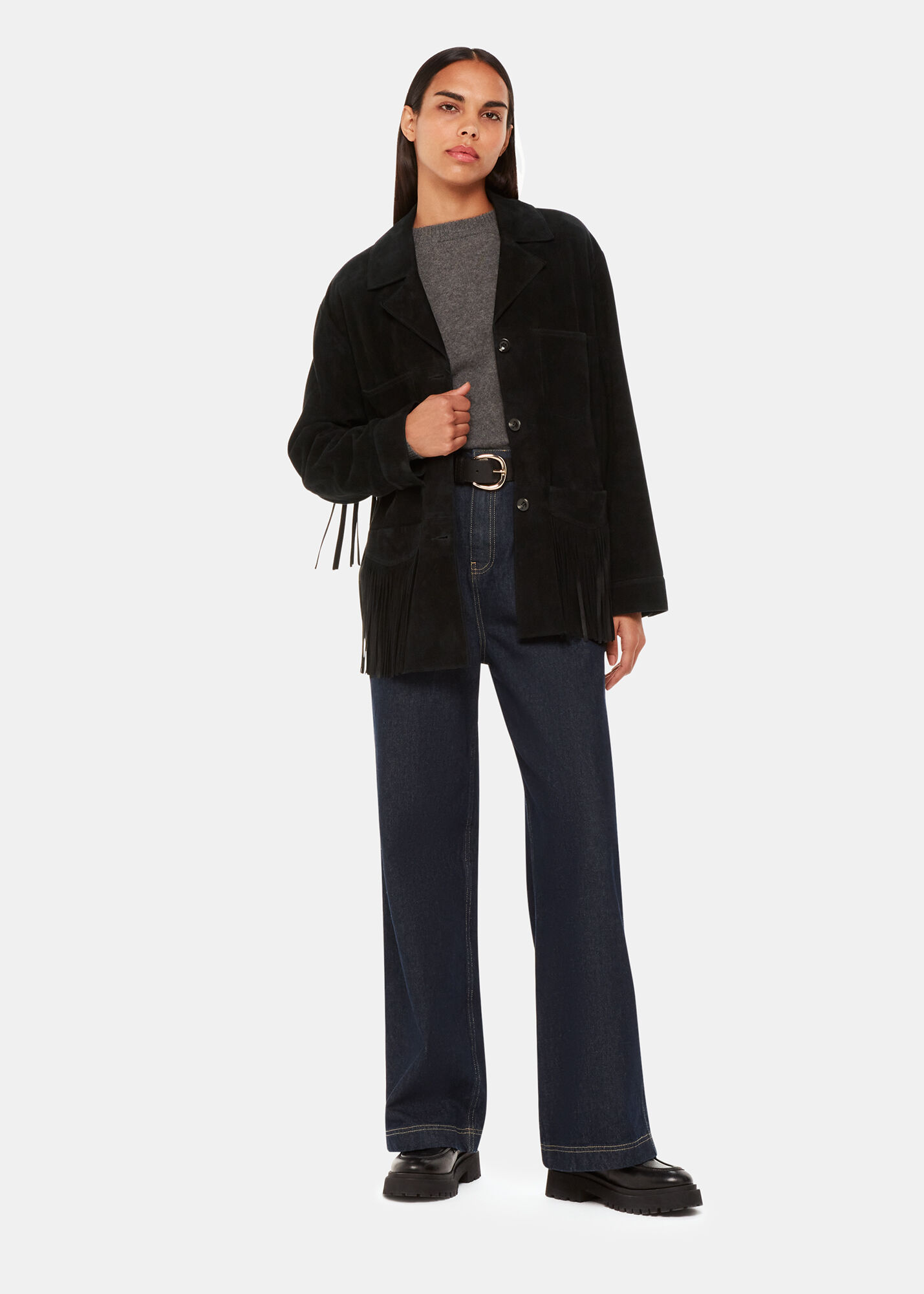 Black tassel deals jacket