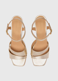 Cutout Block Heel Sandal