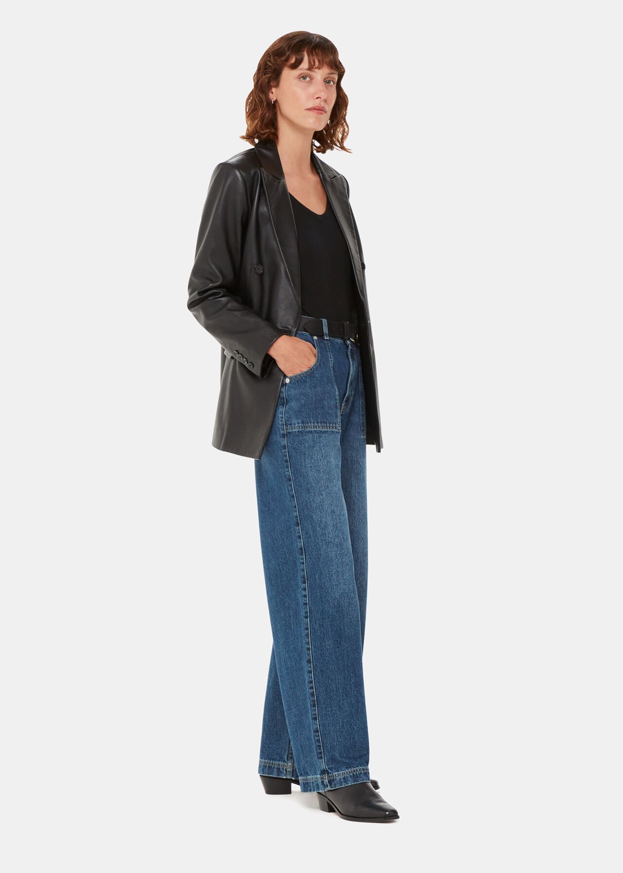 Essential Ribbed V Neck