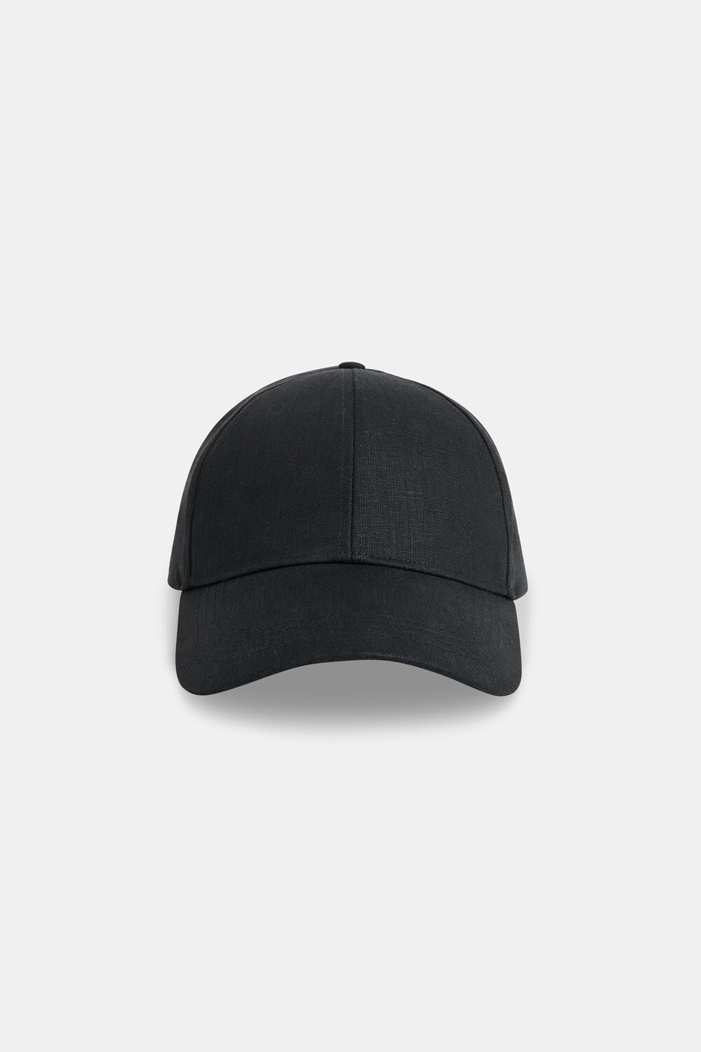 Black Linen Cap