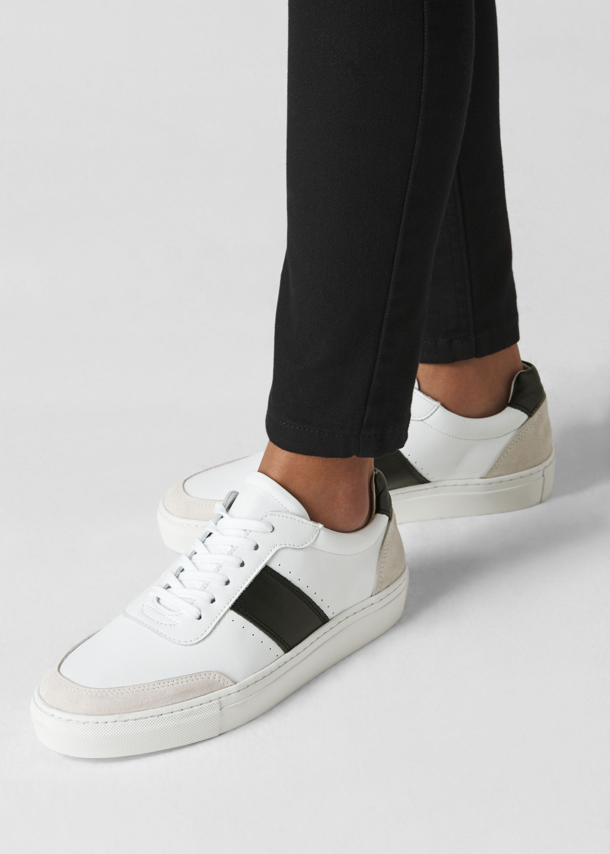 Whistles black trainers outlet