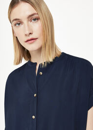 Gathered Shoulder Mina Dress