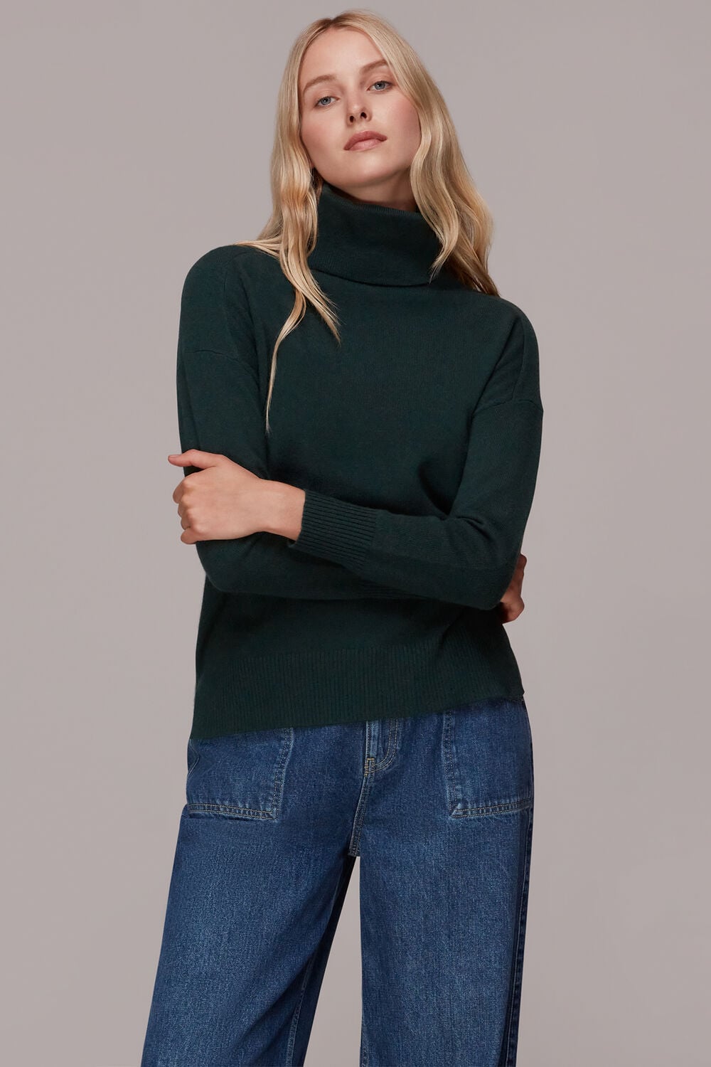 Cashmere Roll Neck Knit
