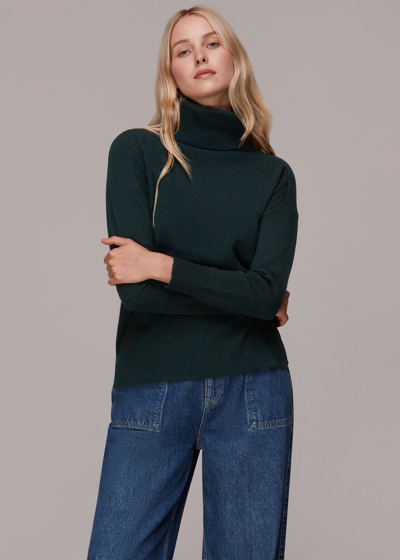 Cashmere Roll Neck Jumper