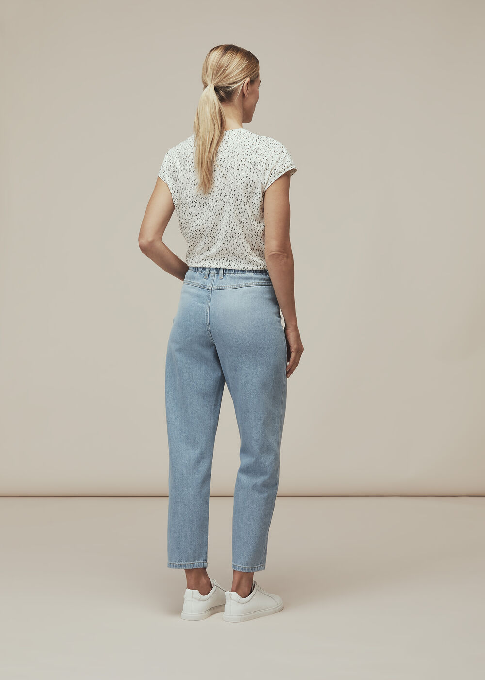 Fleck Print Minimal Tshirt