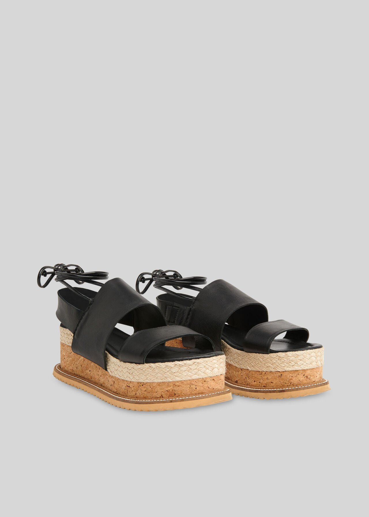 Rae Flatform Sandal Black