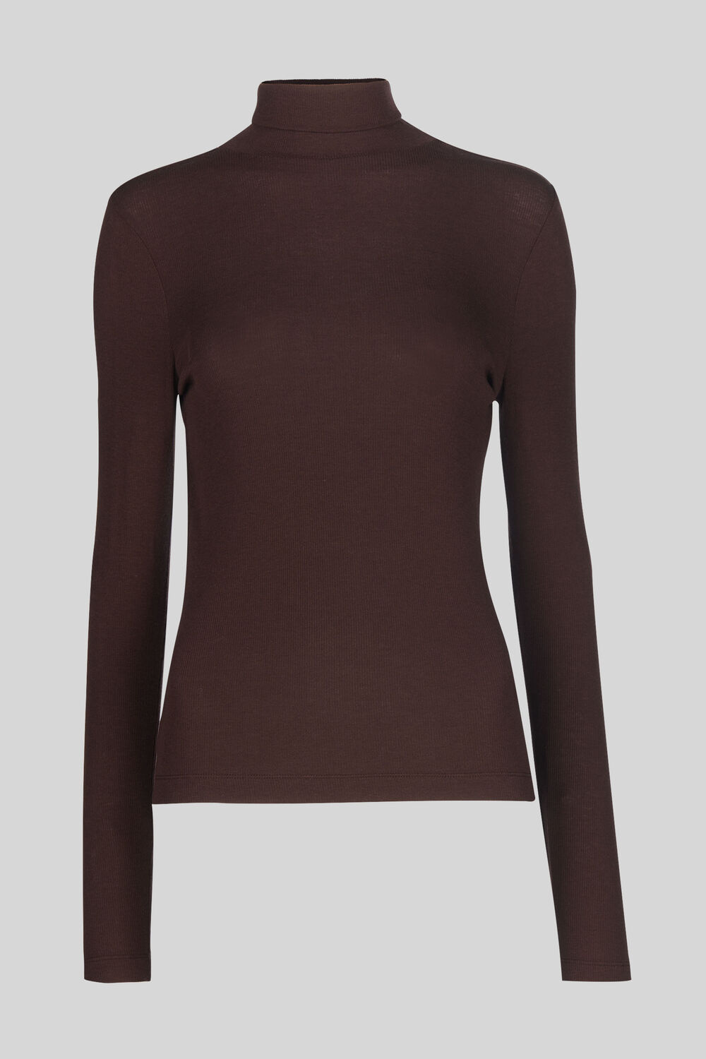 Essential Polo Neck Brown