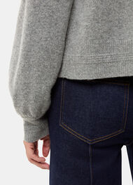 Zip Front Bomber Knit