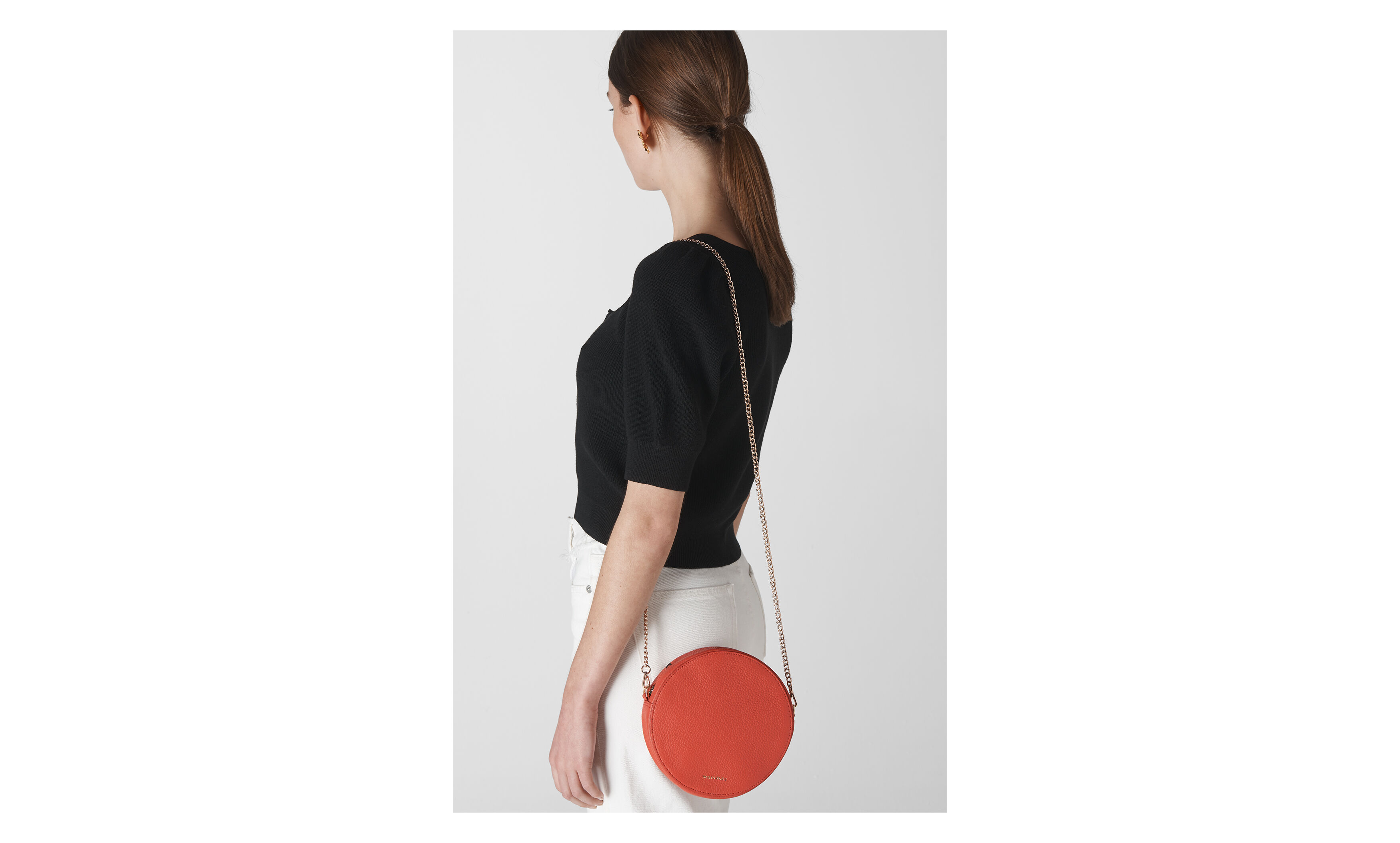 Red Brixton Circular Crossbody Bag WHISTLES